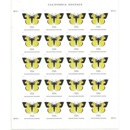 USPS 2019 California Dogface Butterfly Stamp Sheets of 20