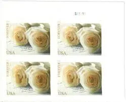2011 US Wedding Roses Commemorative Forever  US Stamps Sheets of 20