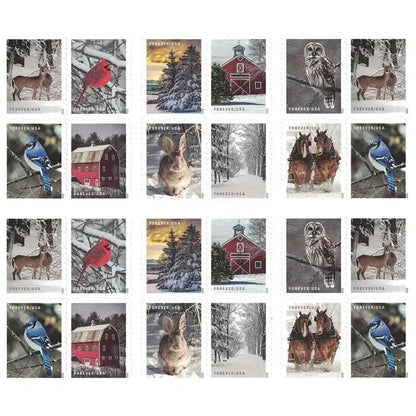 2020 Winter Scenes First Class Forever Postage US Stamps Sheets of 20